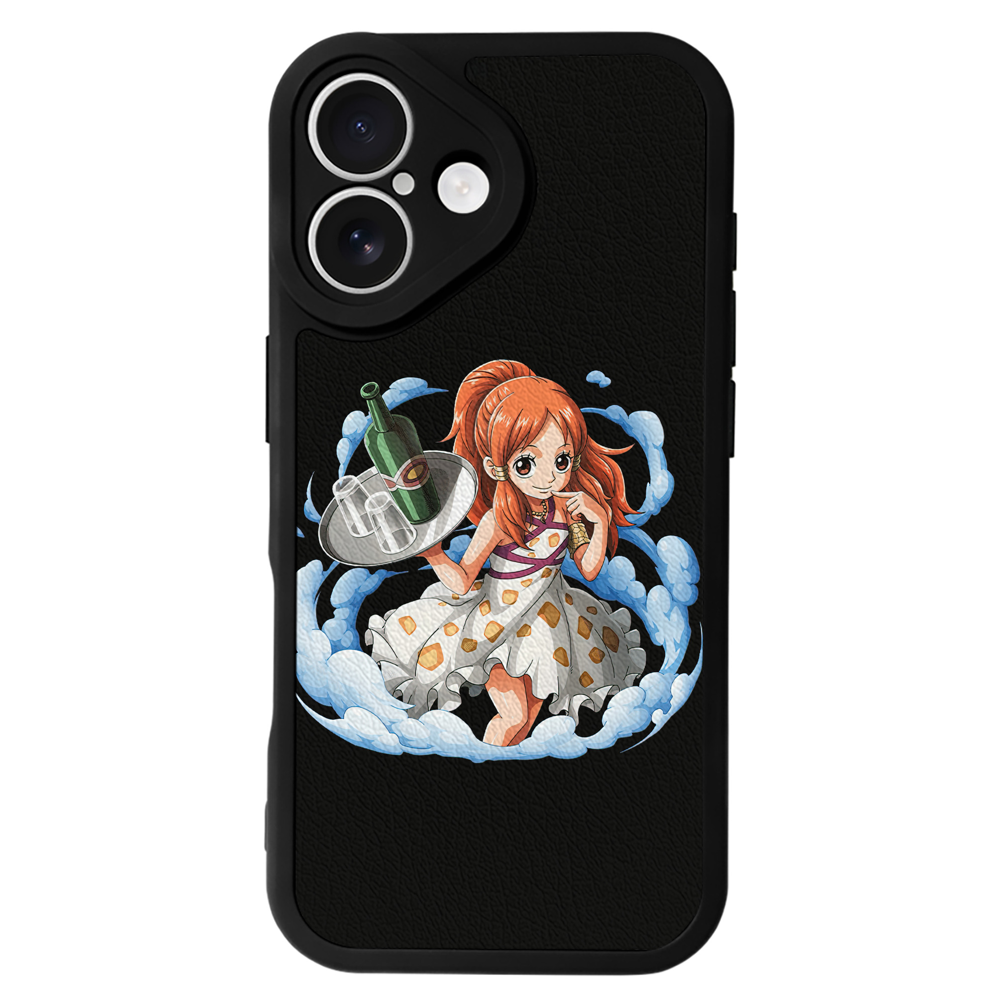 （画像用） ワンピース ナミ ONE PIECE Nami 【iPhone 16シリーズ対応】シリコンスマホケース（レザー調） 材質：シリコン